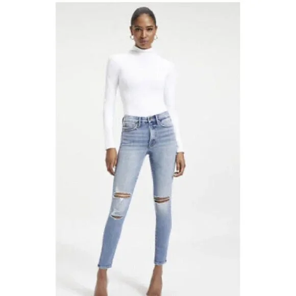 Good American Good Legs Indigo 094 Jeans Size 4/27 $149 NWTS NEW Inseam29” (Y1) - Picture 7 of 12